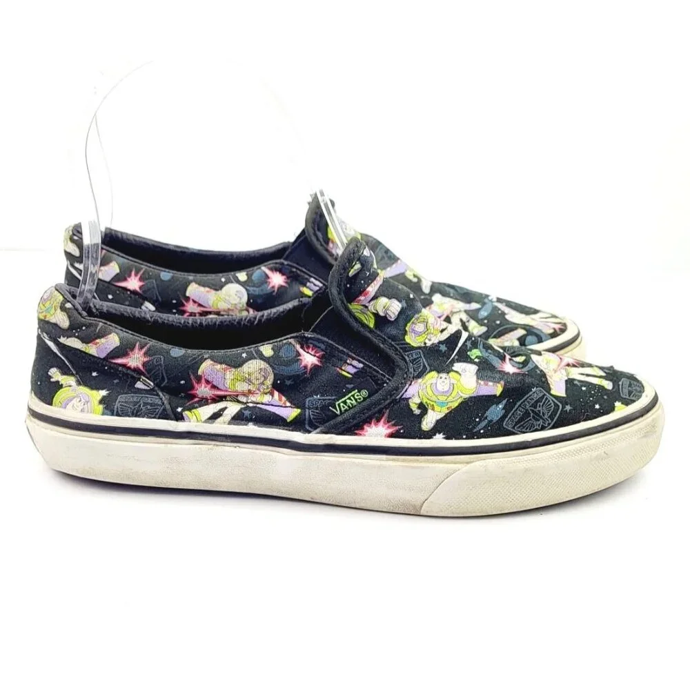 Buzz Light Year Vans Asher Slip-On Kids Sneaker‎ - Size 4